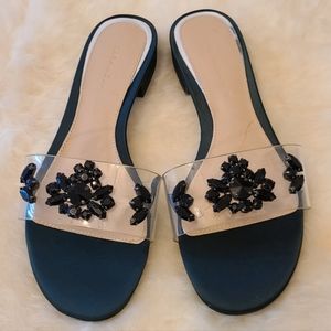 Zara bejeweled sandals